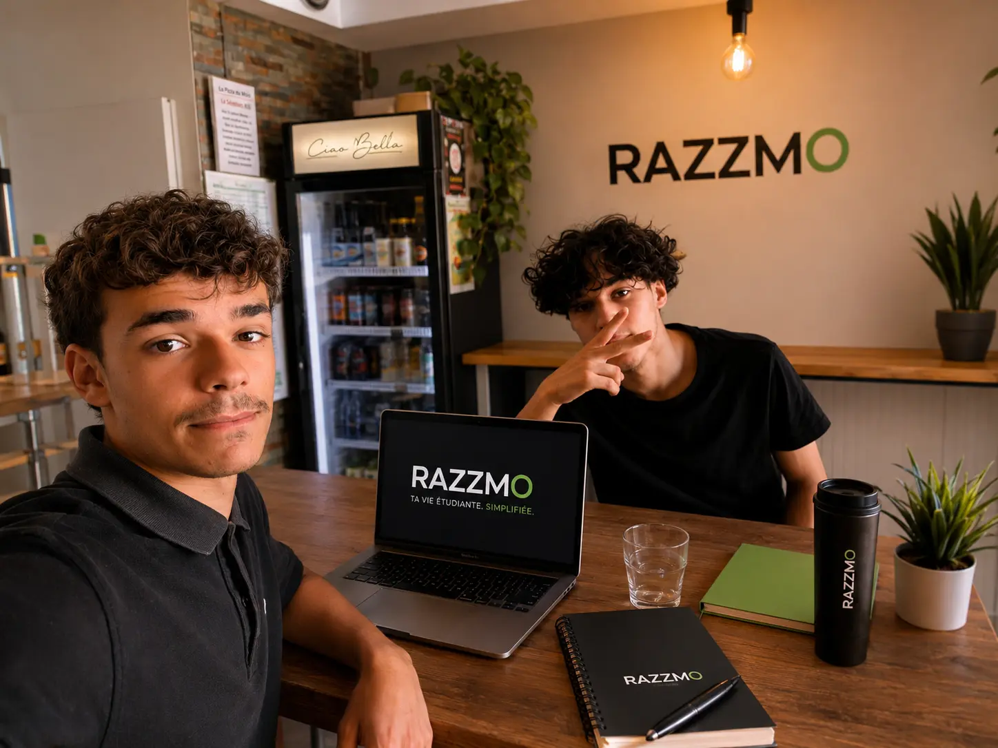 Lucas et Sofiane, les deux étudiants fondateurs de razzmo